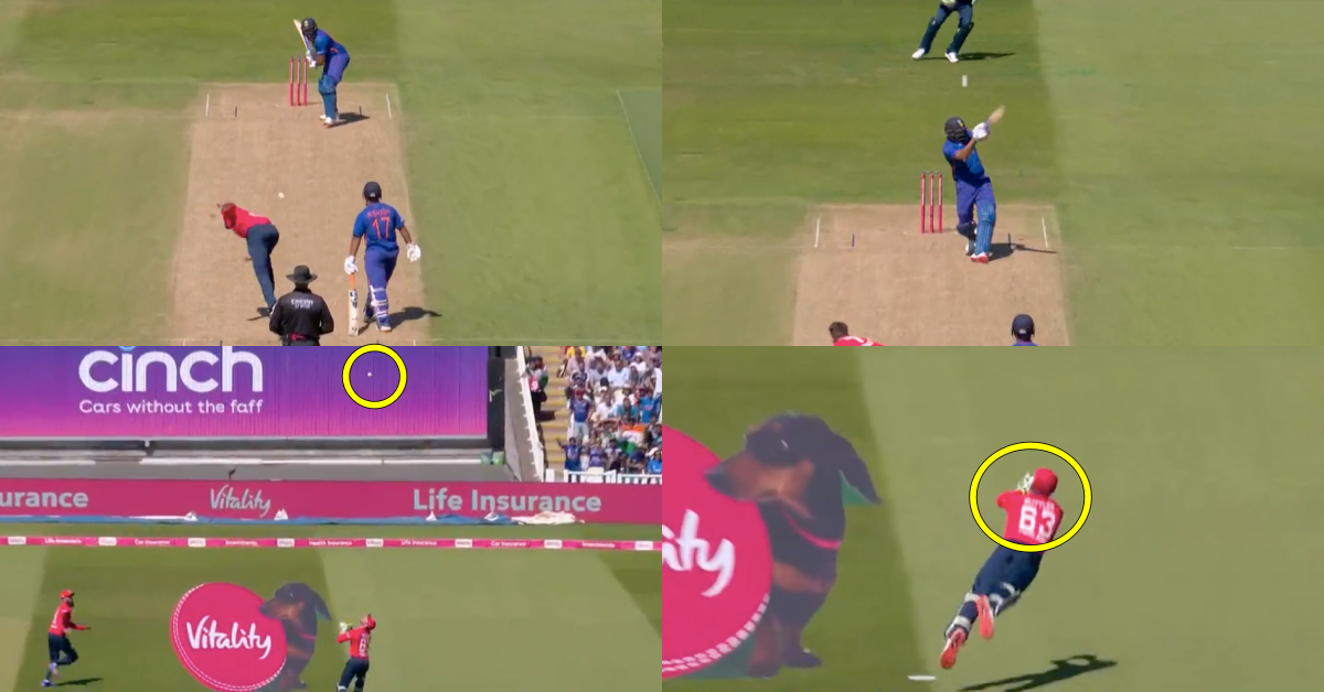 Watch Jos Buttler Grabs A Stunning Flying Catch To Send Back Rohit