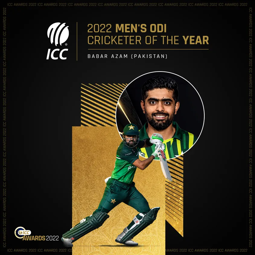 Babar Azam Bags Icc Men S Odi Cricketer Of The Year Award For The