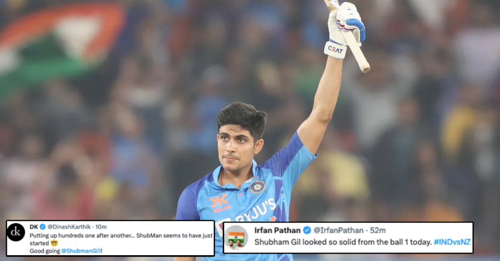 Gill Is Kohli Twitter Impressed As Shubman Gill Slams A