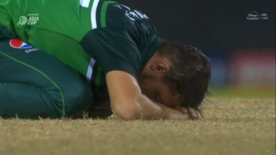 Pak Vs Sl Watch Debutant Zaman Khan In Tears After Failing To Defend