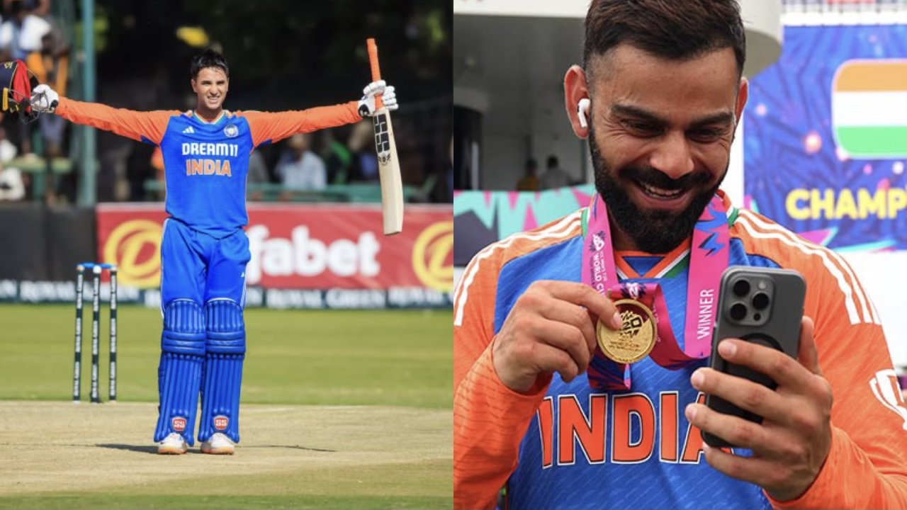 Abhishek Sharma and Virat Kohli