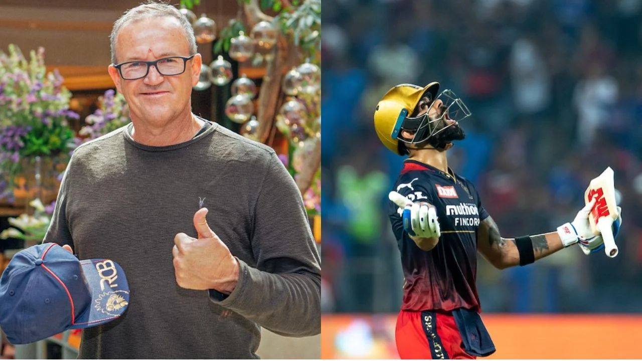 Andy Flower and Virat Kohli