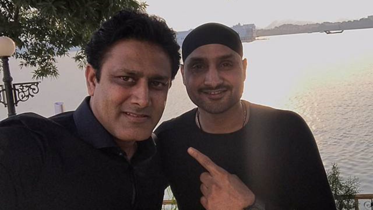 Anil Kumble and Harbhajan Singh