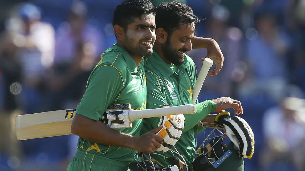 Babar Azam and Mohammad Hafeez
