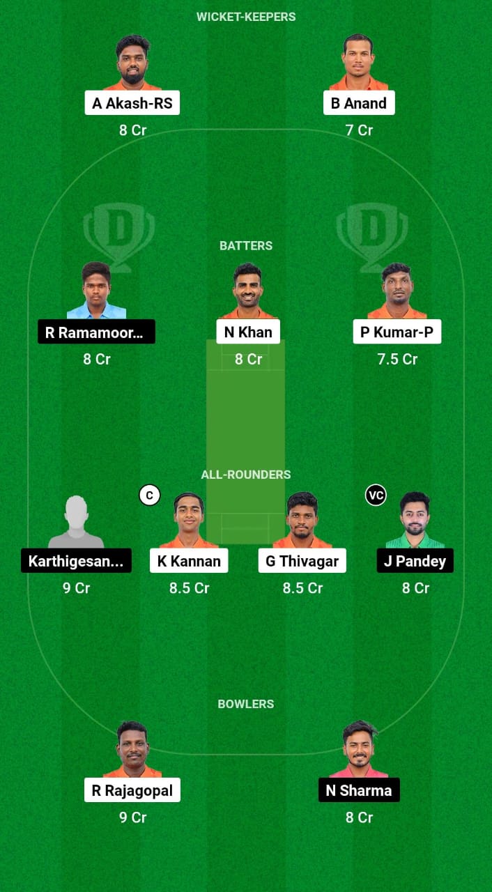 ROY vs SMA Dream11 Prediction Fantasy Cricket Tips Dream11 Team Pondicherry T10 Men 