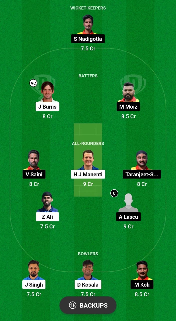 ITA vs ROM Dream11 Prediction Fantasy Cricket Tips Dream11 Team ICC T20 WC Europe Qualifier A 