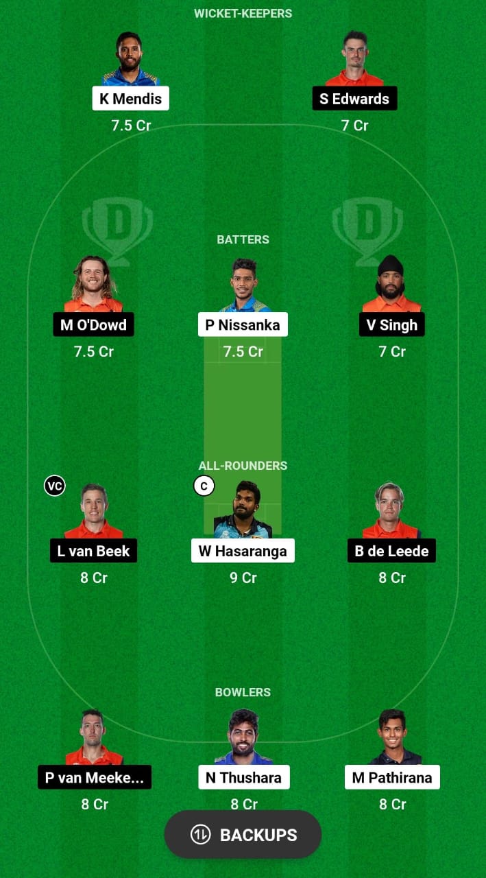 SL vs NED Dream11 Prediction 