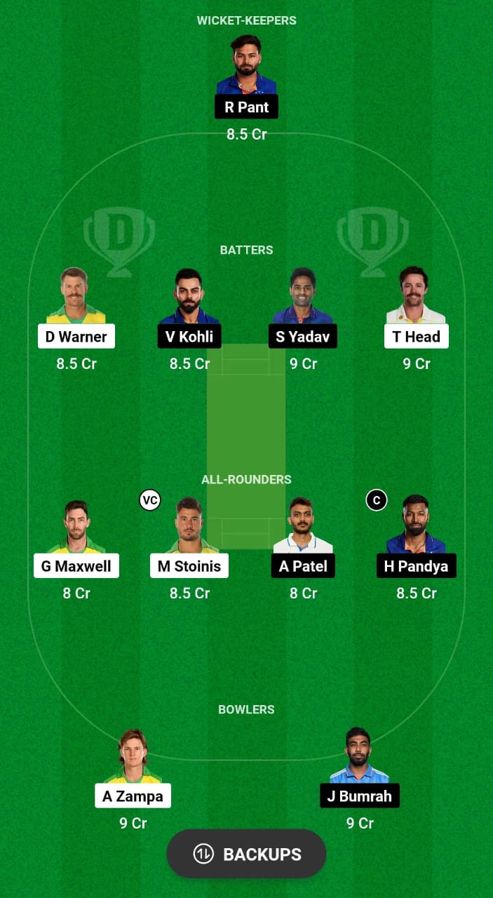 IND vs AUS Dream11 Prediction