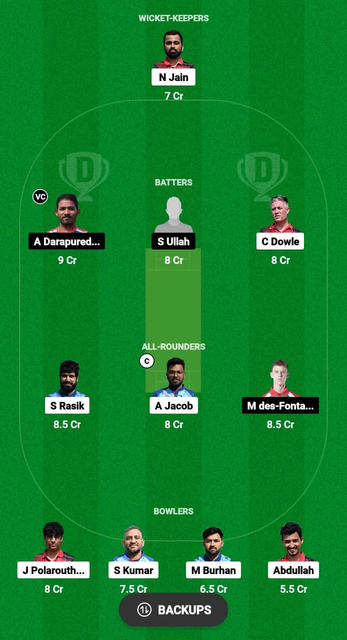 COB vs UCB Dream11 Prediction Fantasy Cricket Tips Dream11 Team ECS T10 Hungary 2024 