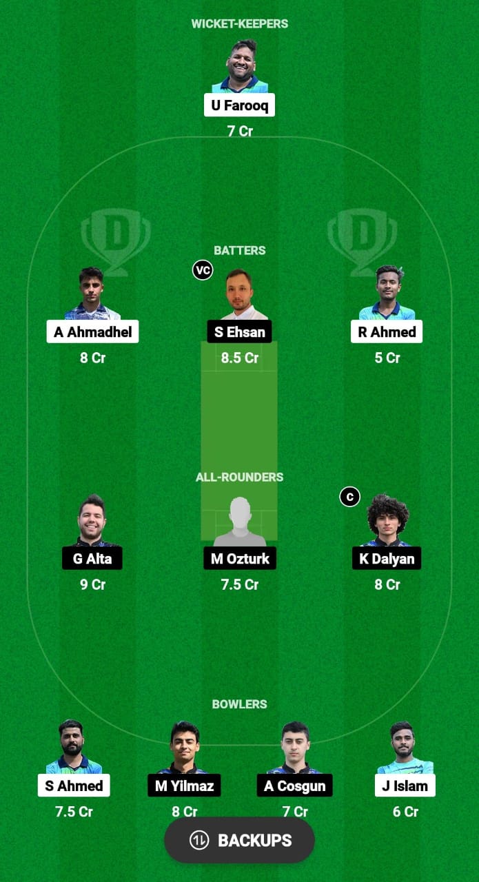 PFCV vs AFK Dream11 Prediction Fantasy Cricket Tips Dream11 Team ECS T10 Bulgaria 2024 