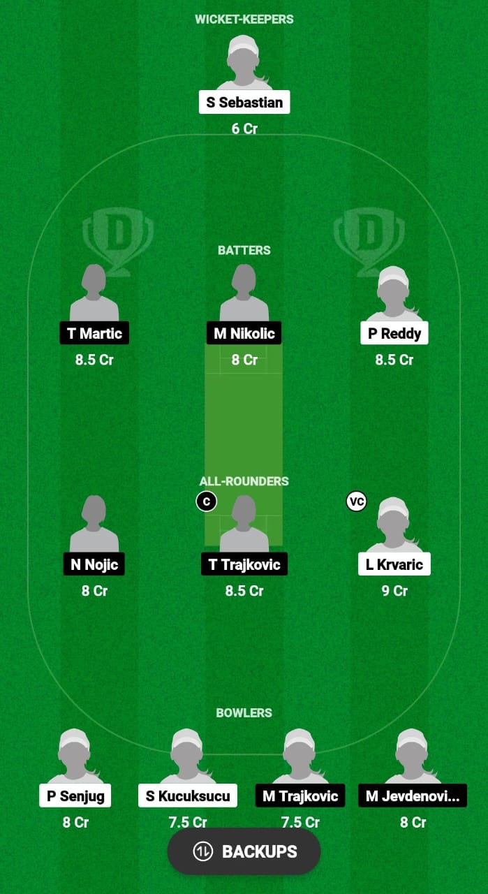 JZ-W vs LL-W Dream11 Prediction Fantasy Cricket Tips Dream11 Team ECS Women T10 Croatia 2024 