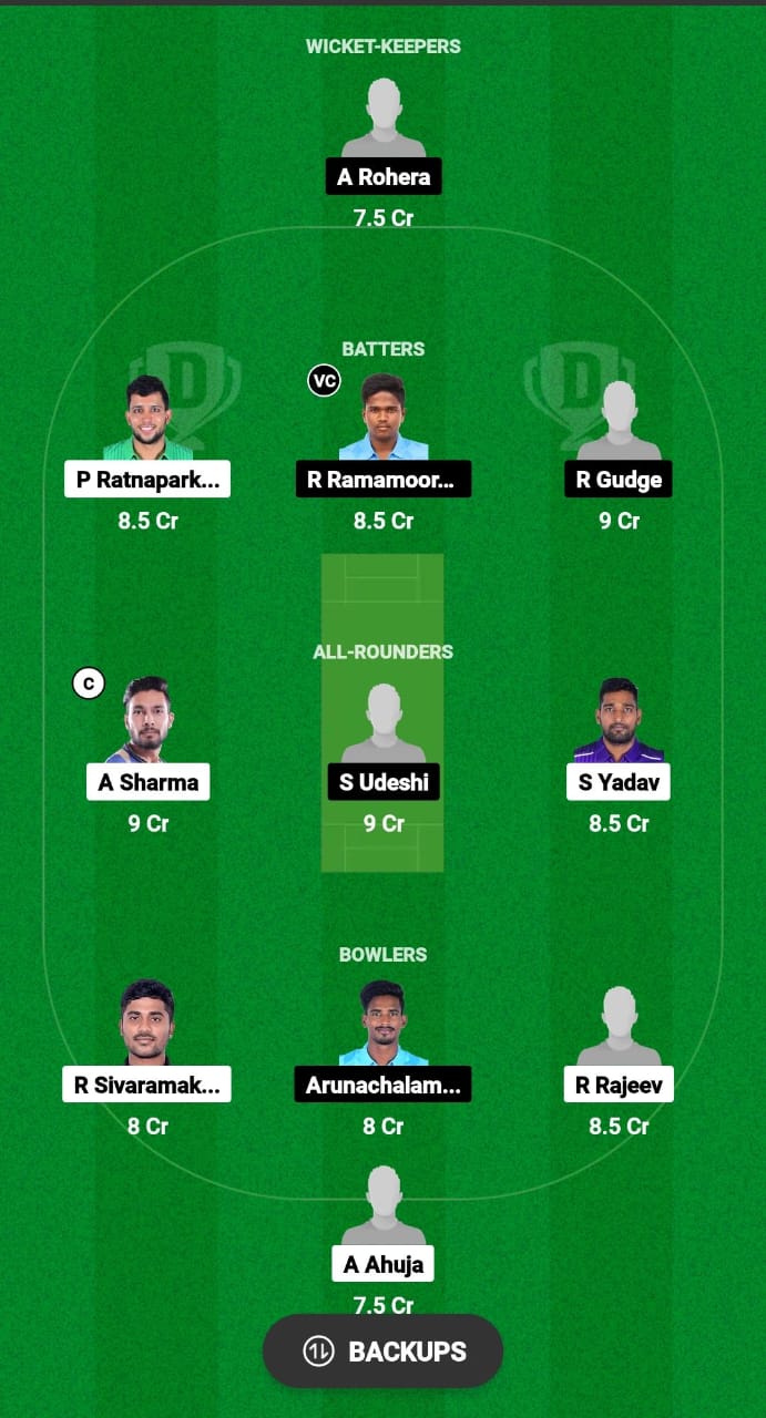 KAK vs MMS Dream11 Prediction Fantasy Cricket Tips Dream11 Team Pondicherry T20 Premier League 2024 