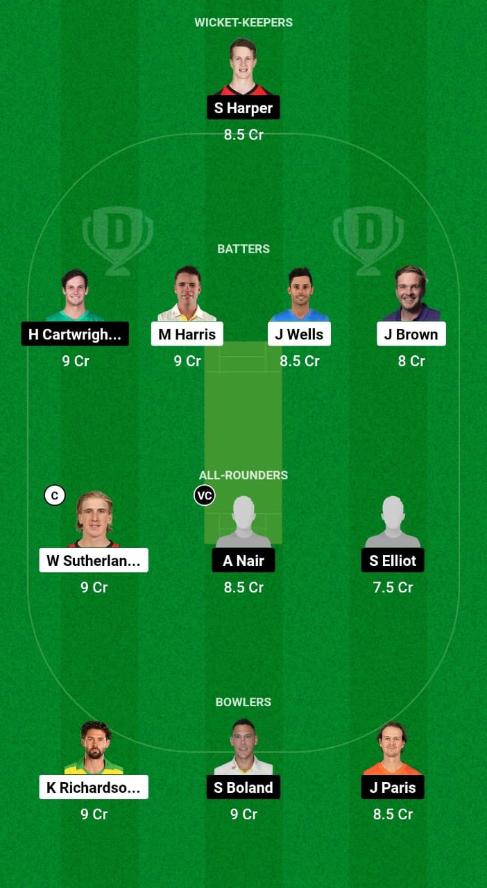 MRA vs MSA Dream11 Prediction Fantasy Cricket Tips Dream11 Team Australian T20 Top End Series 2024 