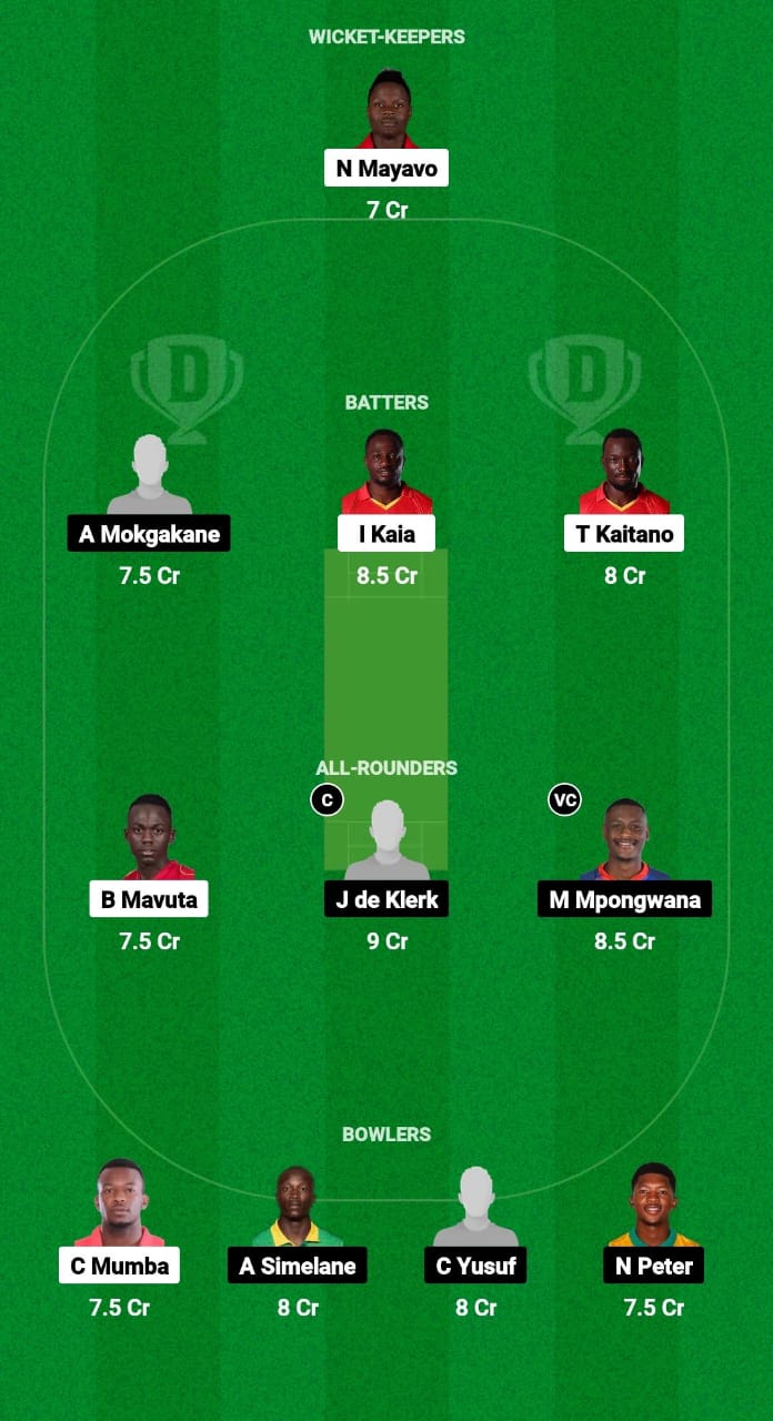 ZIM-E vs SA-E Dream11 Prediction Fantasy Cricket Tips Dream11 Team South African Emerging Tour of Zimbabwe 