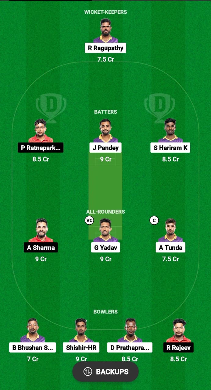 WTG vs KAK Dream11 Prediction Fantasy Cricket Tips Dream11 Team Pondicherry T20 Premier League 2024 