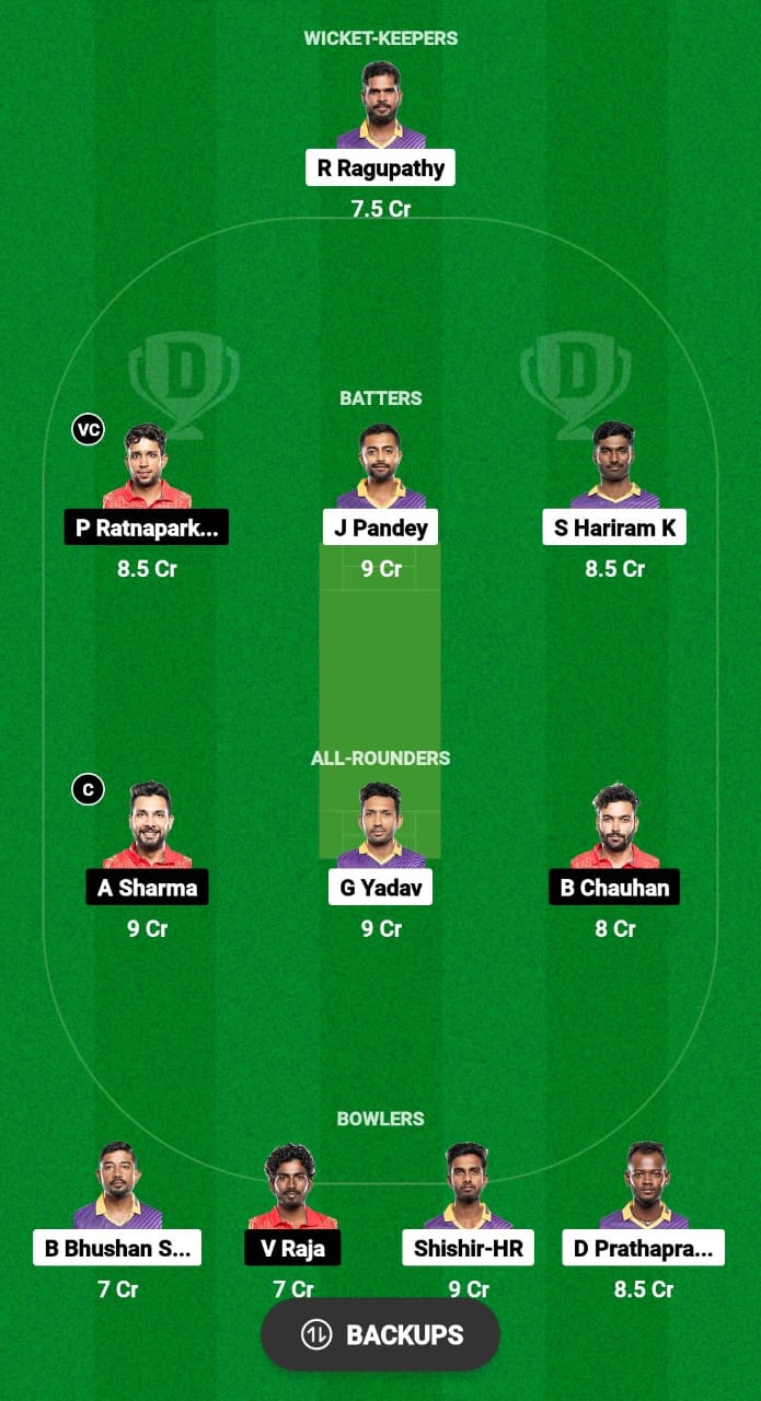 WTG vs KAK Dream11 Prediction Fantasy Cricket Tips Dream11 Team Pondicherry T20 Premier League 2024 