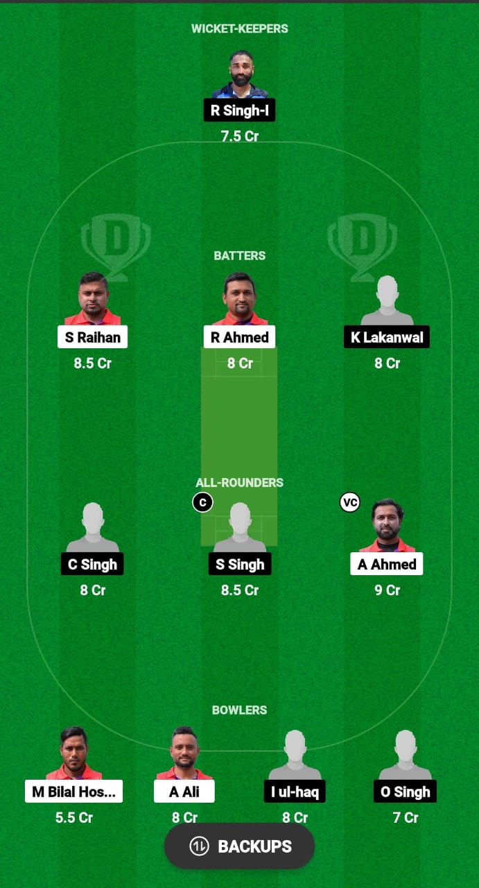 RBMS vs ROR Dream11 Prediction Fantasy Cricket Tips Dream11 Team ECS T10 Italy 2024 