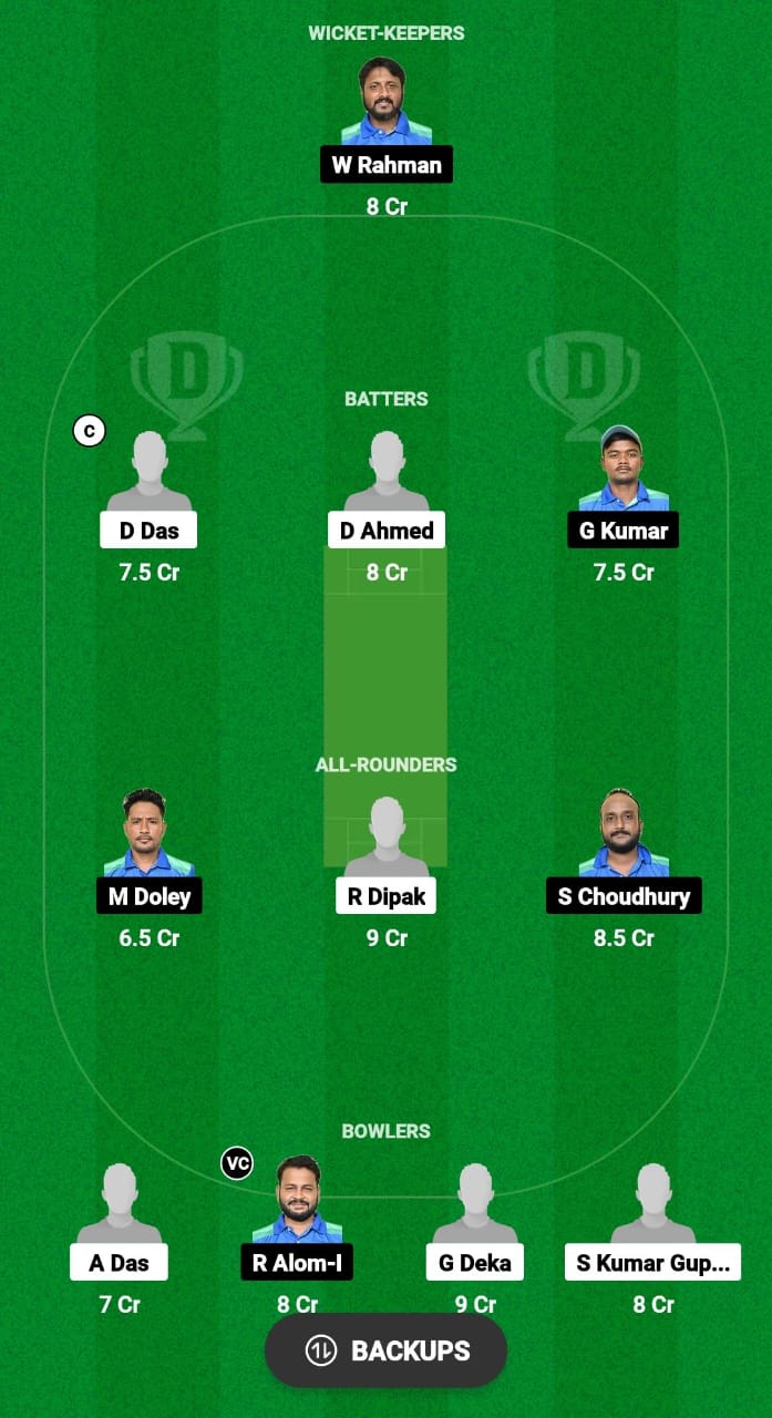NYC vs SGC Dream11 Prediction Fantasy Cricket Tips Dream11 Team Assam Men's T20 Trophy 2024 