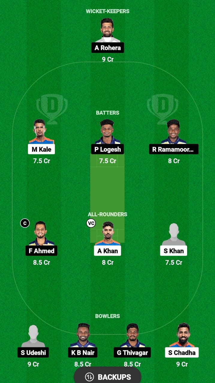 VMK vs MMS Dream11 Prediction Fantasy Cricket Tips Dream11 Team Pondicherry T20 Premier League 2024 