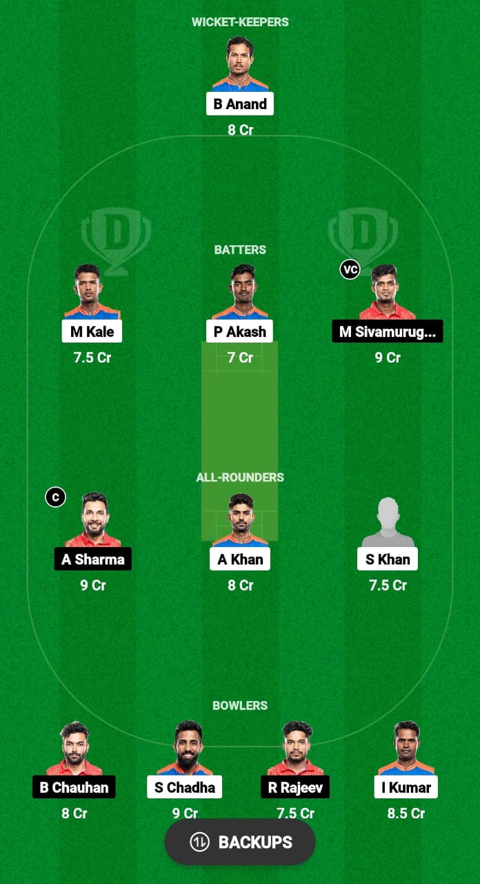 VMK vs KAK Dream11 Prediction Fantasy Cricket Tips Dream11 Team Pondicherry T20 Premier League 2024 