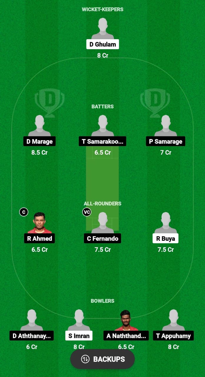 BAP vs RCC Dream11 Prediction Fantasy Cricket Tips Dream11 Team ECS T10 Italy 2024 