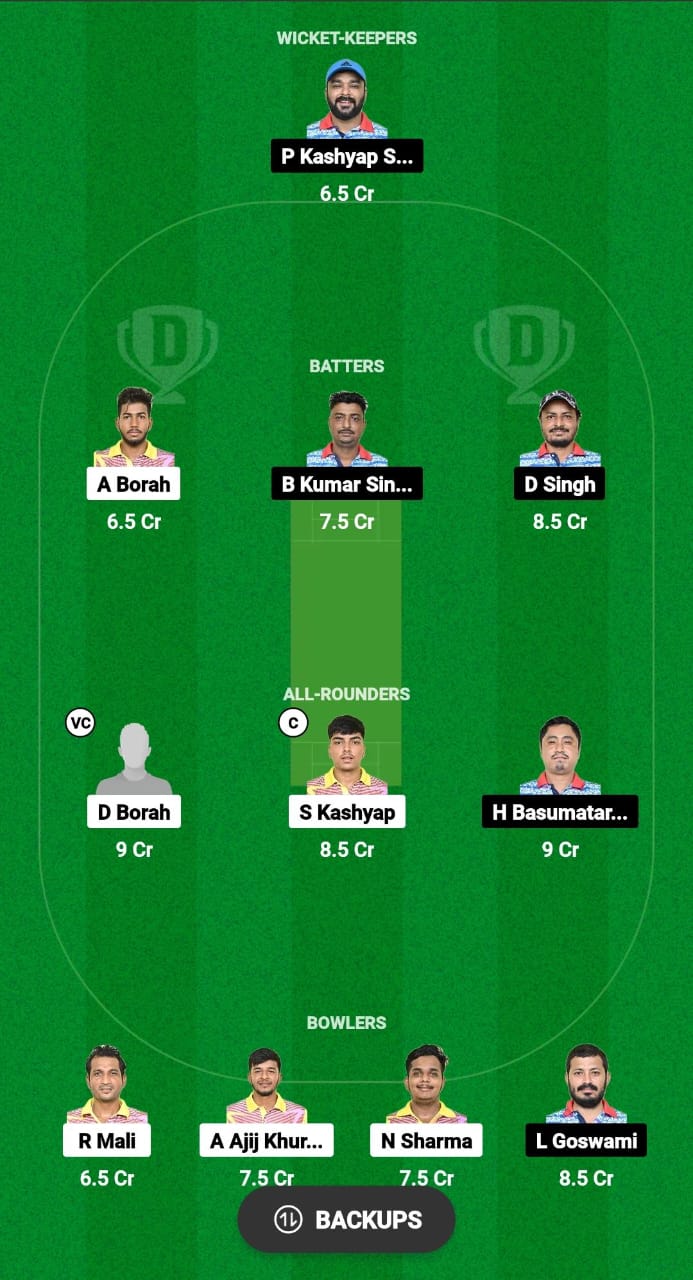 GTC vs LSC Dream11 Prediction Fantasy Cricket Tips Dream11 Team Assam Men's T20 Trophy 2024 
