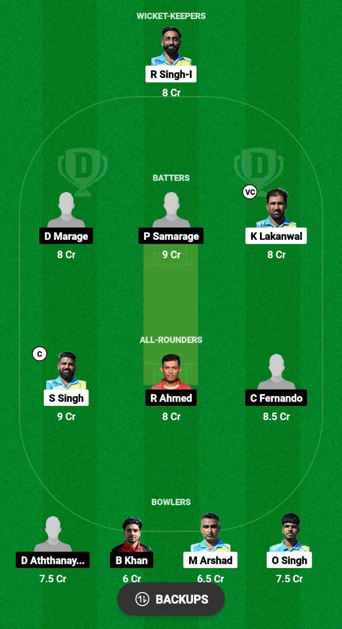 ROR vs RCC Dream11 Prediction Fantasy Cricket Tips Dream11 Team ECS T10 Italy 2024 