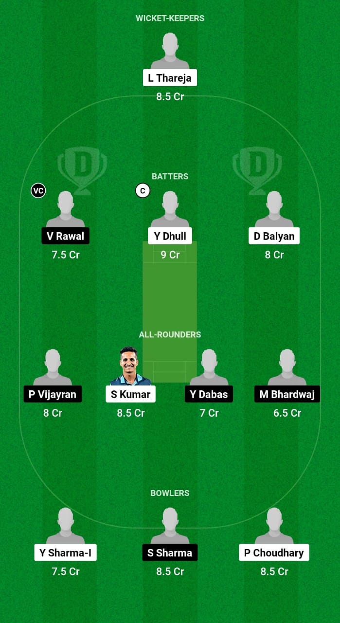 CDK vs NDS Dream11 Prediction Fantasy Cricket Tips Dream11 Team Delhi T20 League 2024 