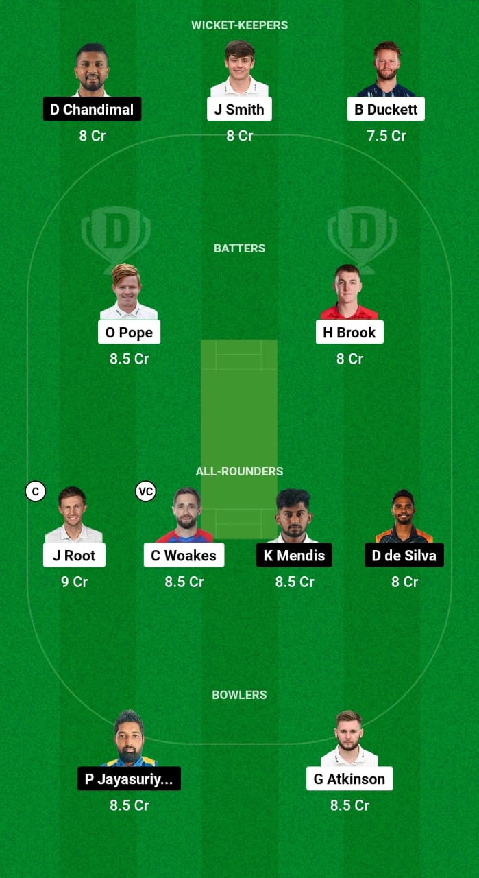 ENG vs SL Dream11 Prediction Fantasy Cricket Tips Dream11 Team Sri Lanka Tour of England 2024 