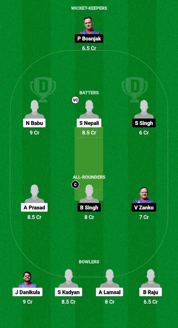 ZA vs ZW Dream11 Prediction Fantasy Cricket Tips Dream11 Team ECS T10 Croatia 2024 