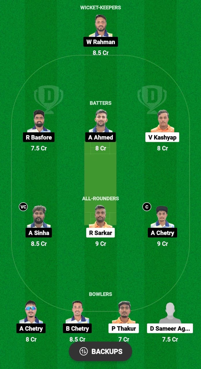AC vs RRC Dream11 Prediction Fantasy Cricket Tips Dream11 Team Assam T20 Pride Cup 2024