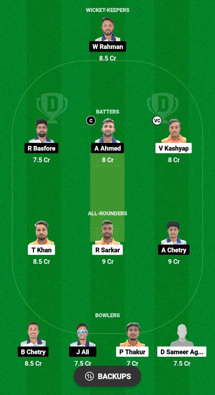 AC vs RRC Dream11 Prediction Fantasy Cricket Tips Dream11 Team Assam T20 Pride Cup 2024