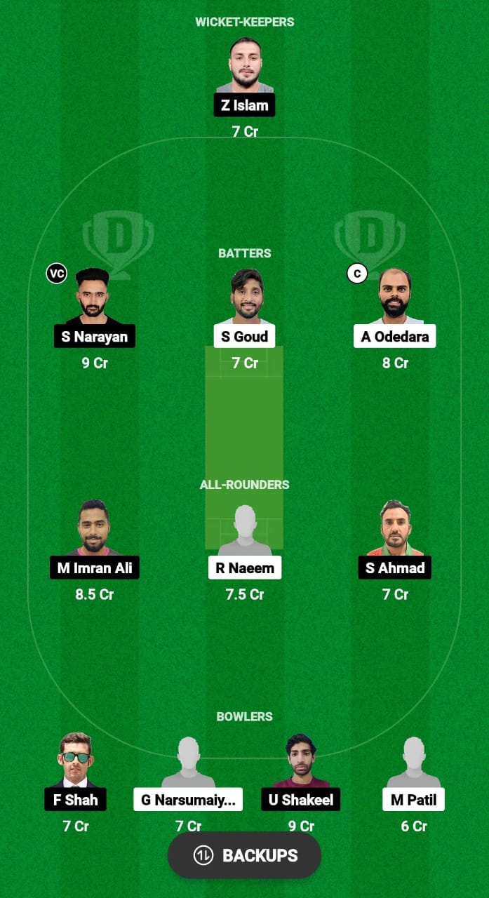 MT vs YSG Dream11 Prediction Fantasy Cricket Tips Dream11 Team Oman D10 League 2024 