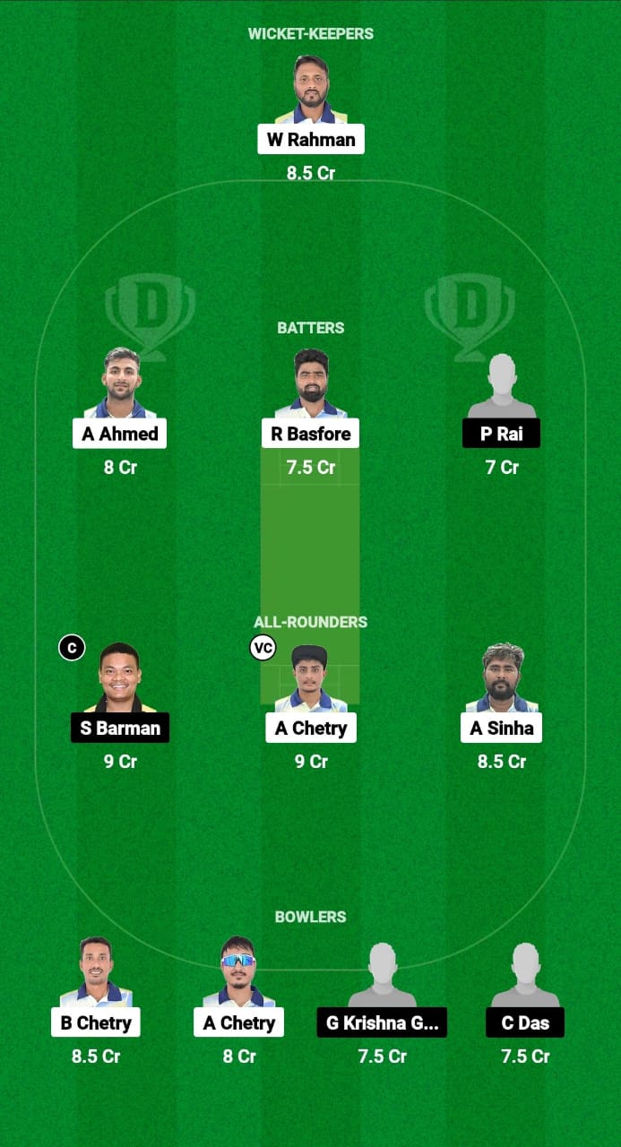 RRC vs CCC Dream11 Prediction Fantasy Cricket Tips Dream11 Team Assam T20 Pride Cup 2024 