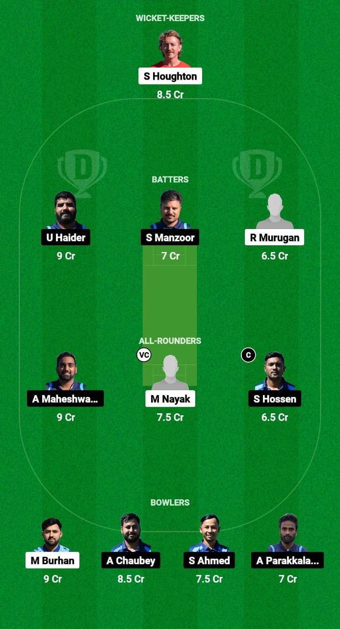 SOS vs ZAS Dream11 Prediction Fantasy Cricket Tips Dream11 Team ECS T10 Croatia 2024 