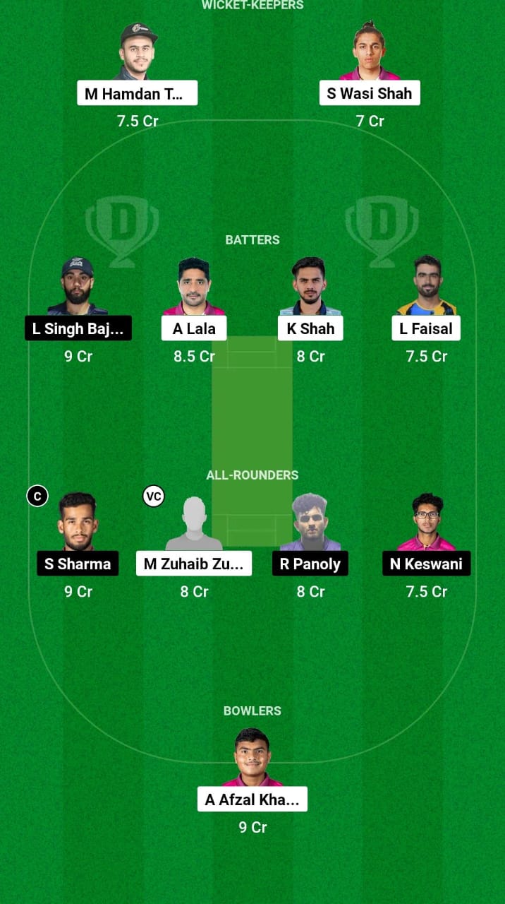 SHA vs DUB Dream11 Prediction Fantasy Cricket Tips Dream11 Team Emirates D50 Tournament