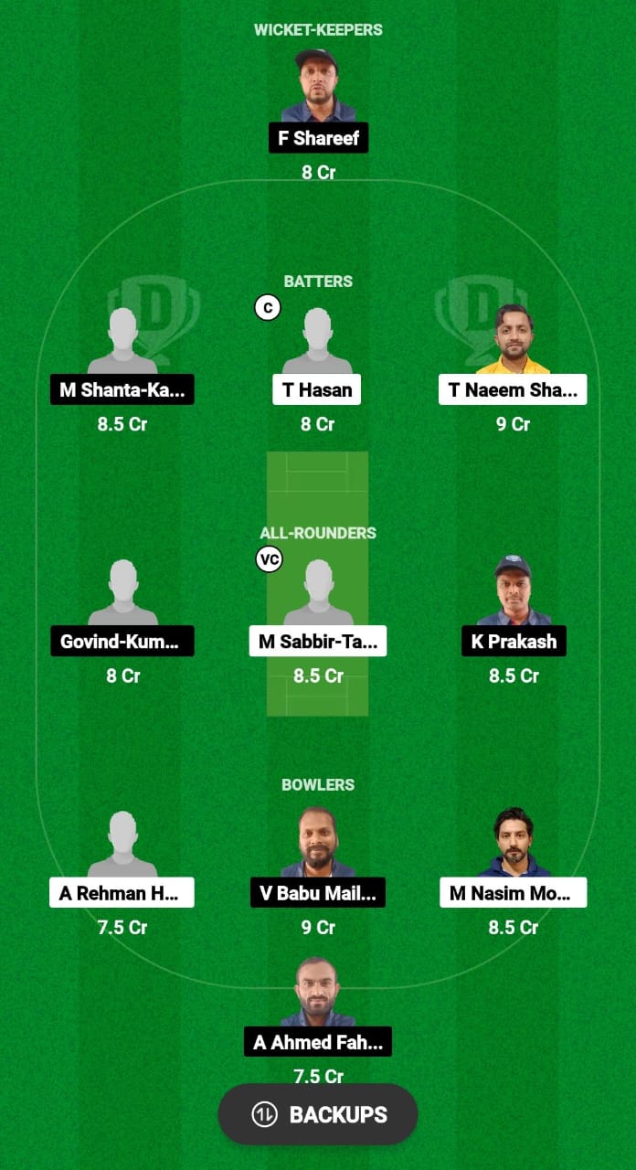 FRB vs STX Dream11 Prediction Fantasy Cricket Tips Dream11 Team Kuwait T20 Challengers Cup