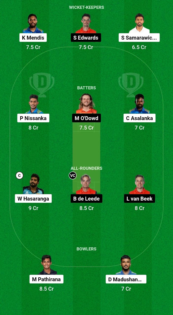 SL vs NED Dream11 Prediction 
