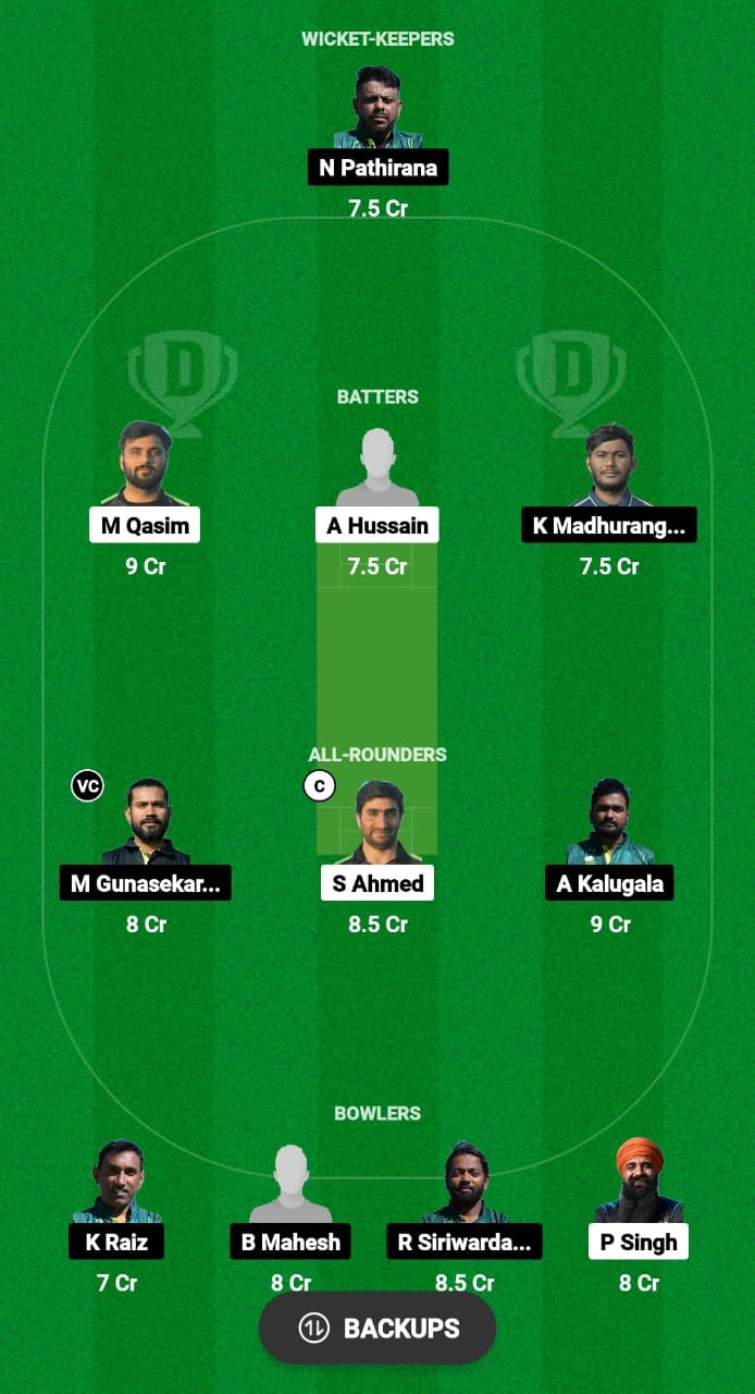 LQ vs SLL Dream11 Prediction Fantasy Cricket Tips Dream11 Team ECS T10 Cyprus