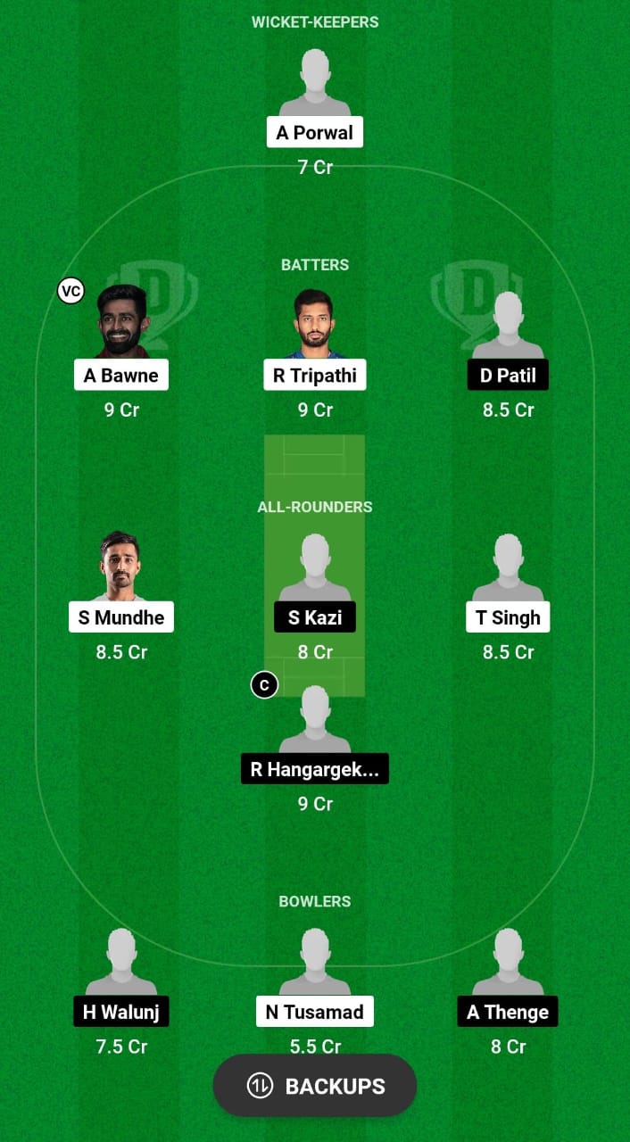 KT vs CSK Dream11 Prediction Fantasy Cricket Tips Dream11 Team Maharashtra T20 Trophy 
