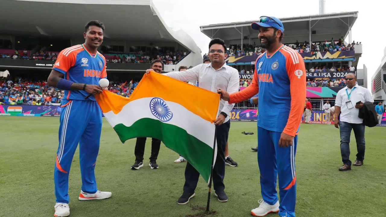 Rohit Sharma, Jay Shah, Hardik Pandya