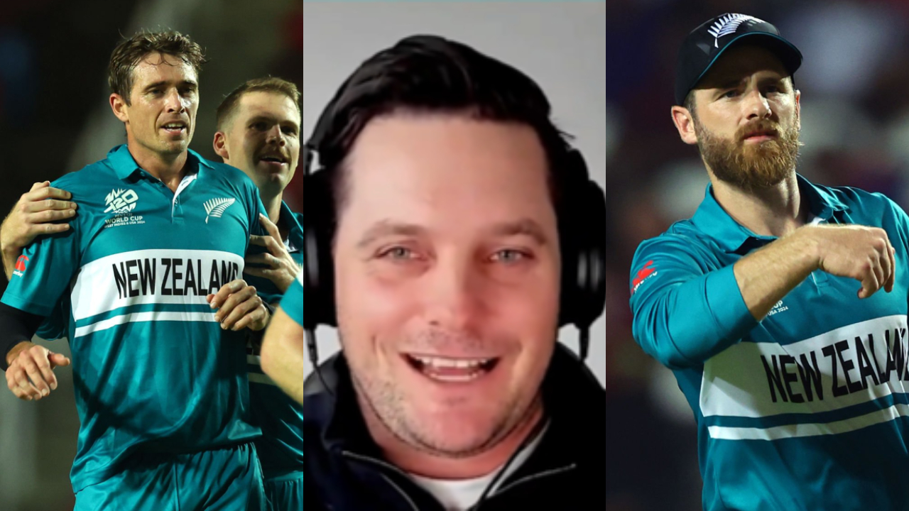Tim Southee, Mitchell McClenaghan and Trent Boult