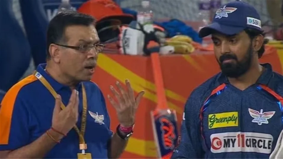 KL Rahul and Sanjiv Goenka