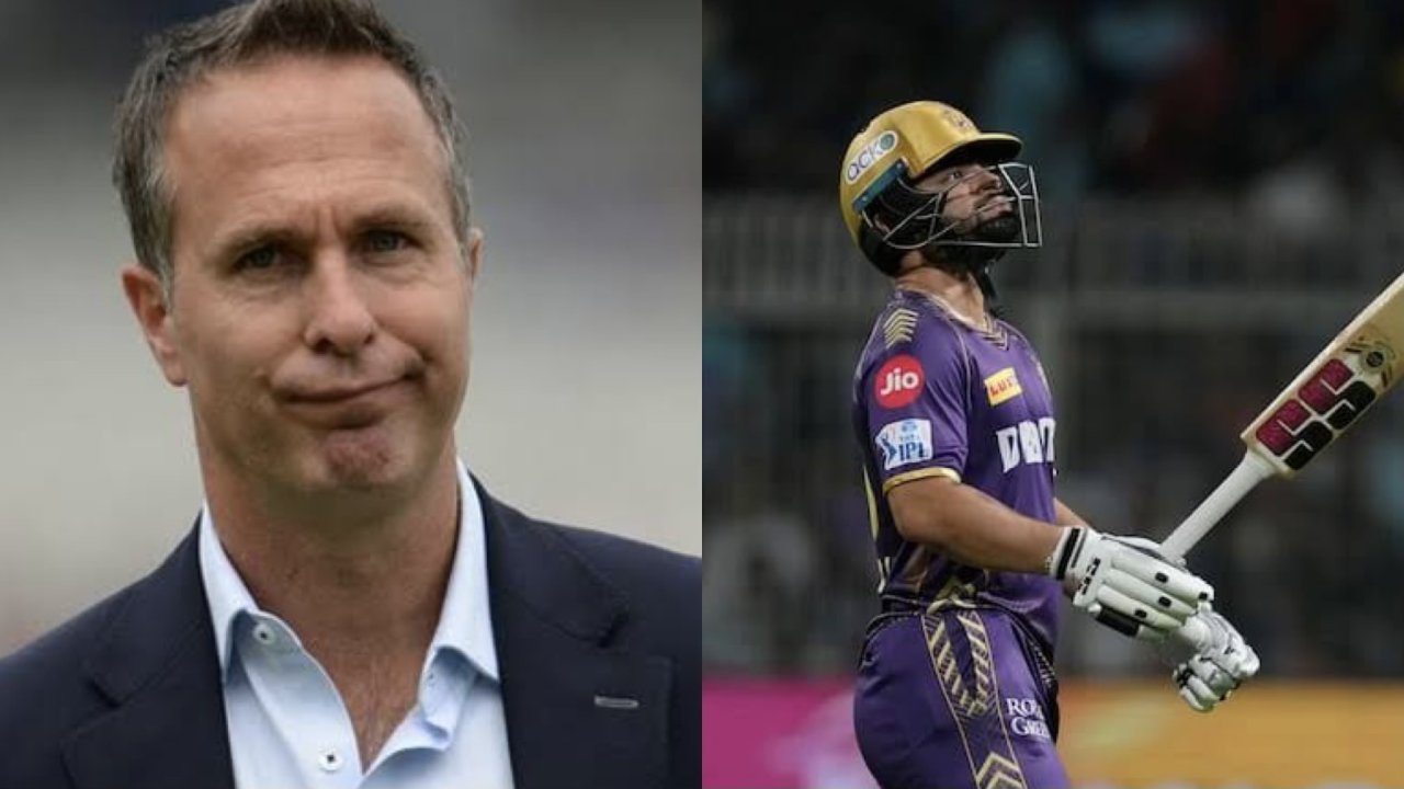 Michael Vaughan and Rinku Singh