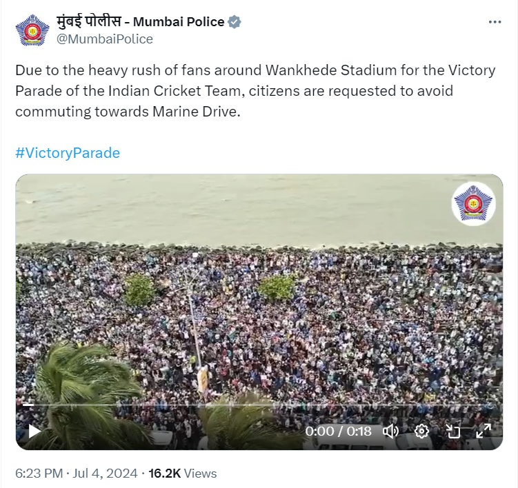 Mumbai Police Tweet