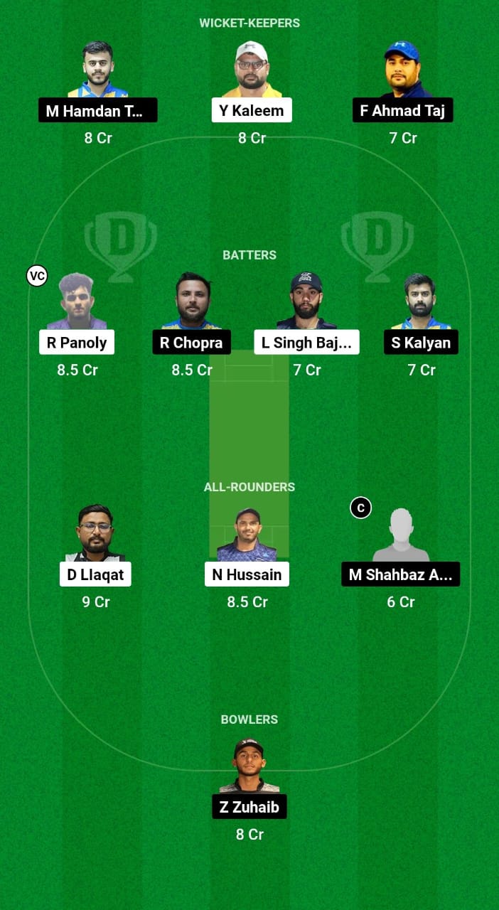 ZGS vs BWH Dream11 Prediction 