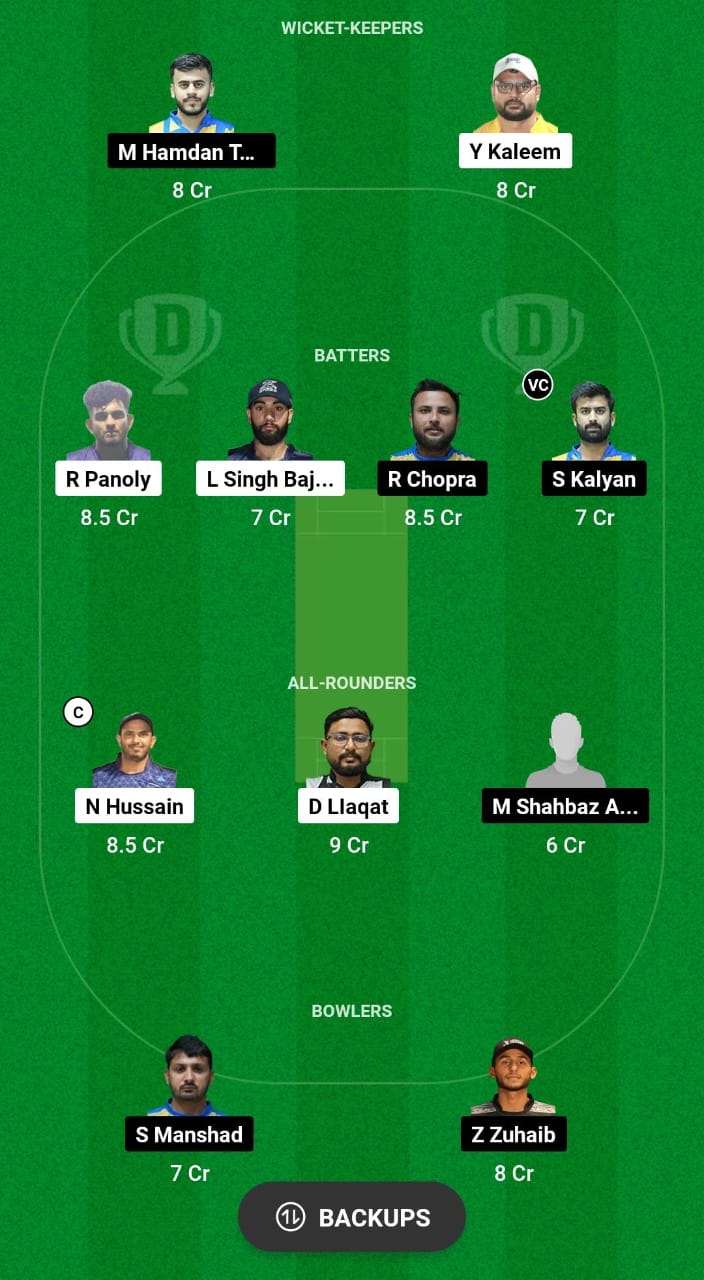 ZGS vs BWH Dream11 Prediction 