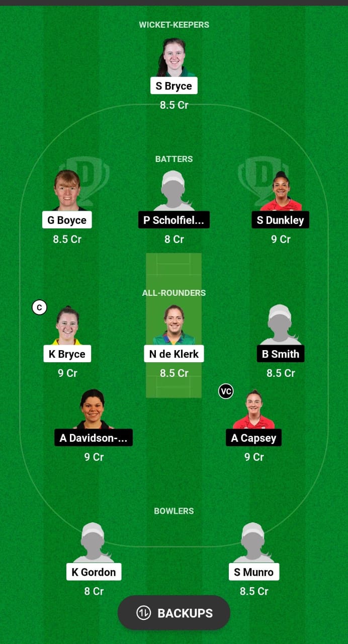 BLA vs SES Dream11 Prediction Fantasy Cricket Tips Dream11 Team English Women's Domestic T20 