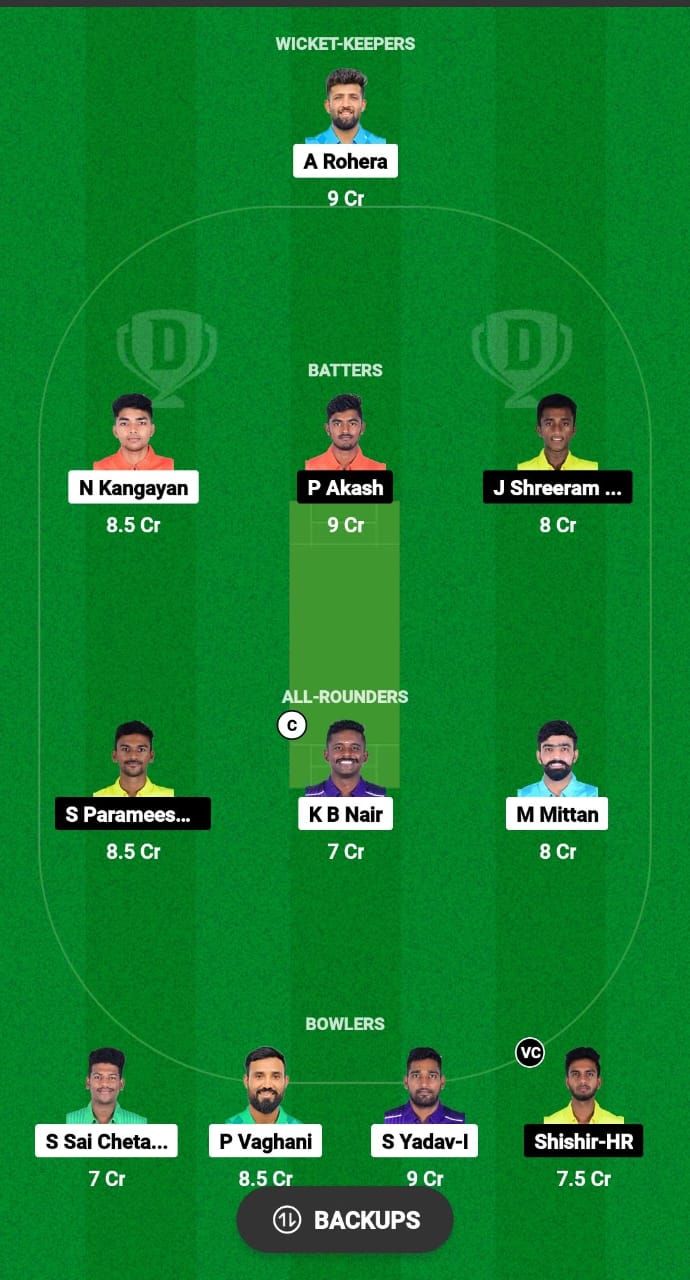 SHA vs TUS Dream11 Prediction Fantasy Cricket Tips Dream11 Team Pondicherry T20 Men 