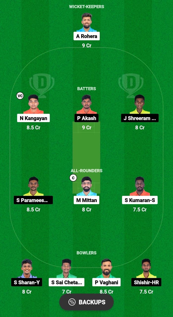 SHA vs TUS Dream11 Prediction Fantasy Cricket Tips Dream11 Team Pondicherry T20 Men 